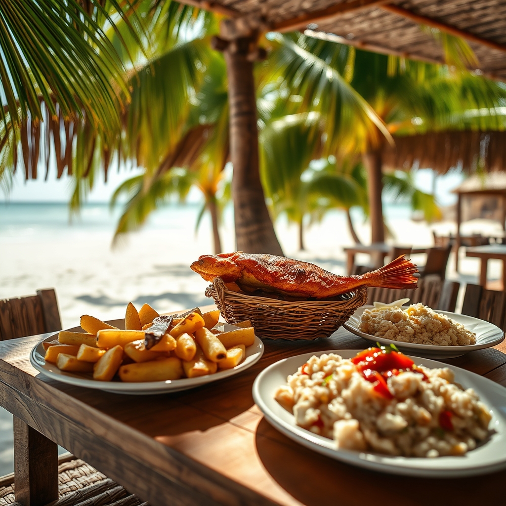 comida local en Punta Cana