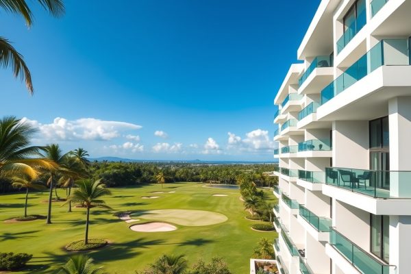 Apartamentos frente al golf en Bávaro: inversión segura